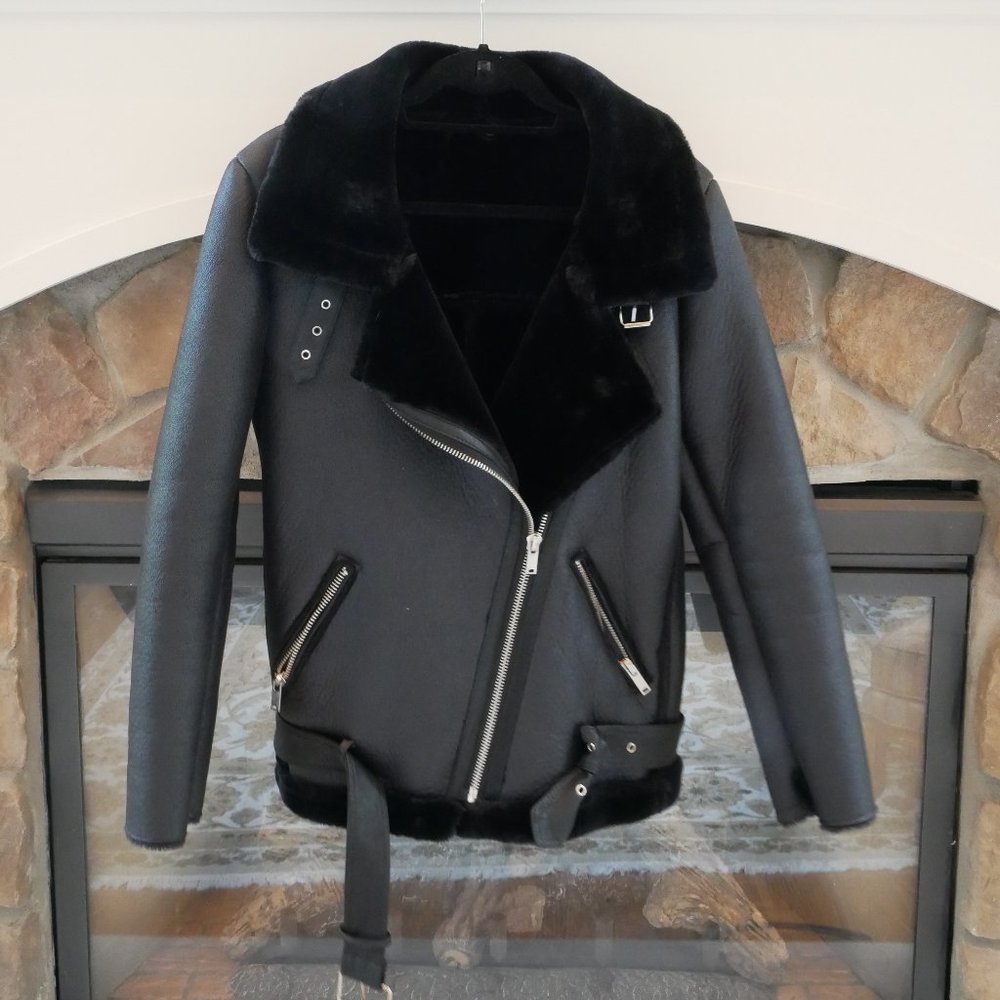 Oversized Leather Jacket